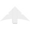 Ekena Millwork Alberta Architectural Grade PVC Gable Bracket, 36"W x 18"H x 6"D x 6"F, 12/12 Pitch GBP036X18X0606ALB00 - alternate 4